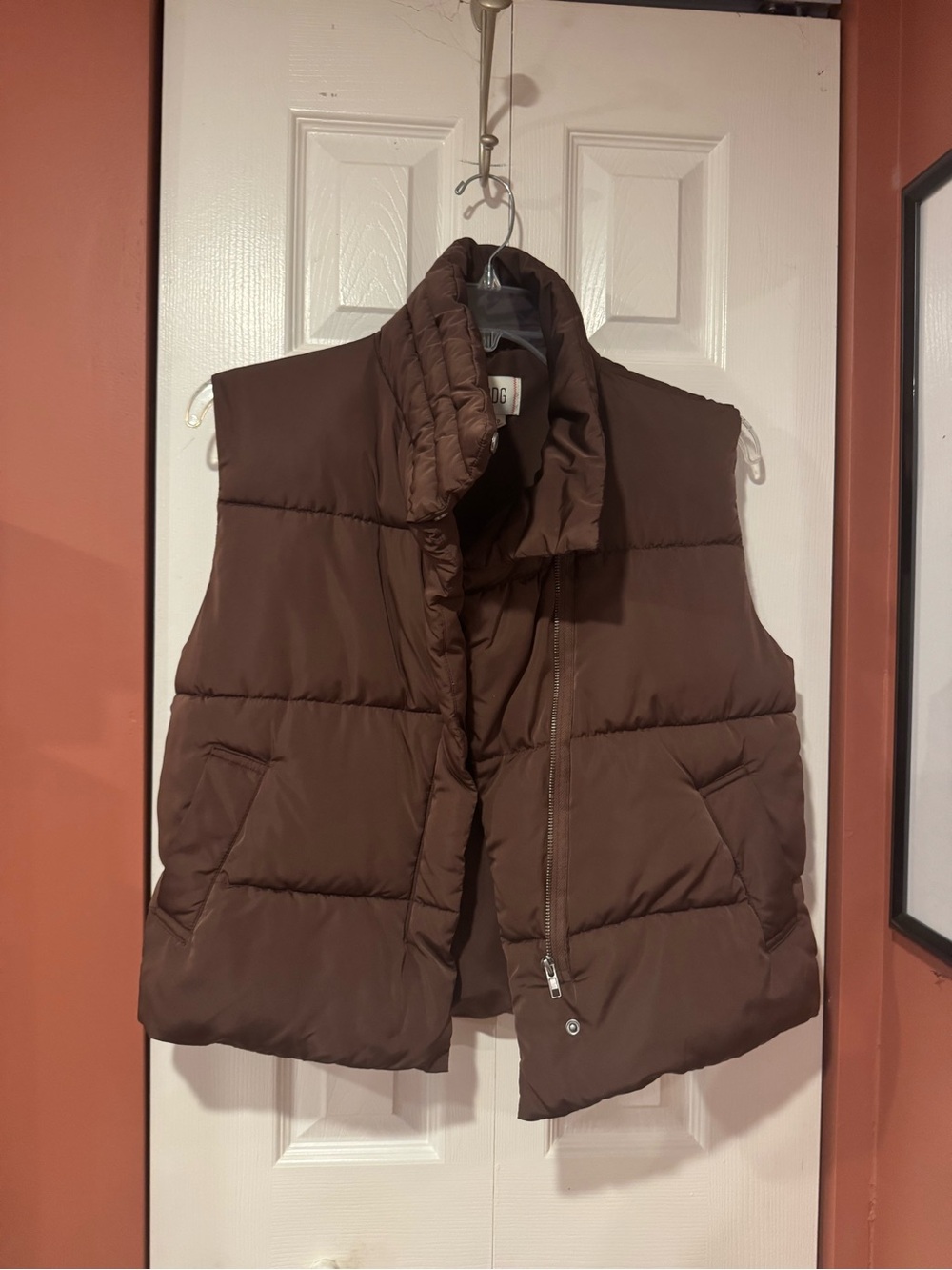 BDG Chocolate Brown Puffer Vest